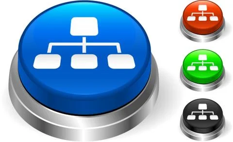 Diagram on Internet Button Illustrazione stock