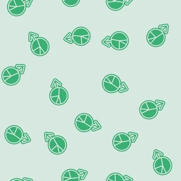 Diagram loading statistical data glyph seamless pattern Stock Illustration