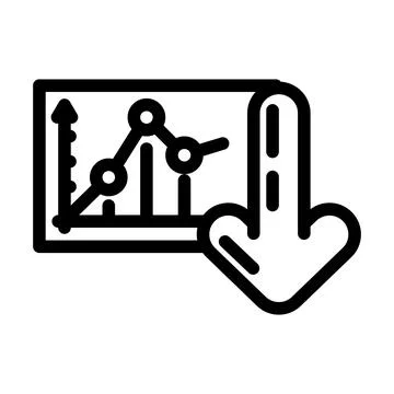 Diagram loading statistical data line icon vector illustration Ilustración de archivo