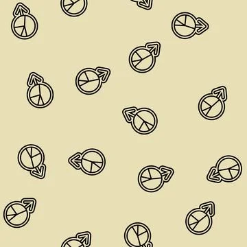 Diagram loading statistical data line seamless pattern 스톡 일러스트
