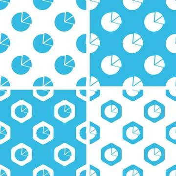 Diagram patterns set イラスト素材