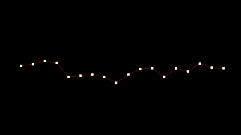 Diagram showing progress with ups and downs on black background Stock Footage 302474049