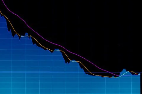 Diagram showing quantitative indicators of development, the state of somethin Foto stock