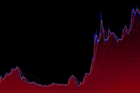 Diagram showing quantitative indicators of development, the state of somethin Foto stock