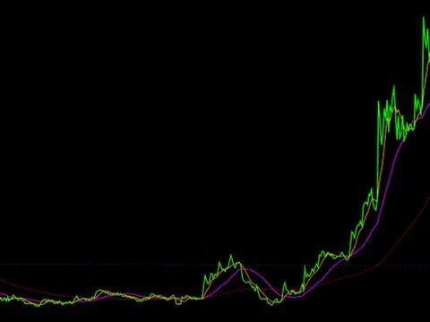 Diagram showing quantitative indicators of development, the state of somethin Foto stock