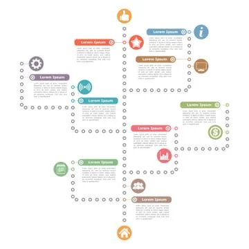 Diagram Template Illustrazione stock