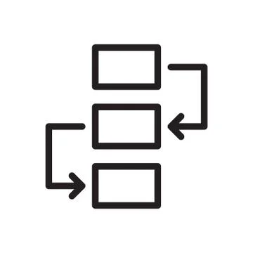 Diagram thin line icon Stock Illustration
