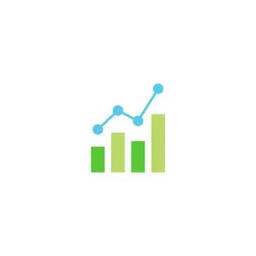 Diagram vector icon design template Ilustração Stock