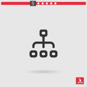 Diagram vector icon Stock Illustration