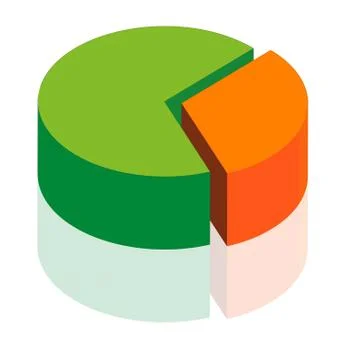 Diagram on a white background Illustrazione stock