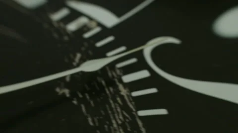 The dial blurrier arrows on the clock.  Stock Footage 59720293