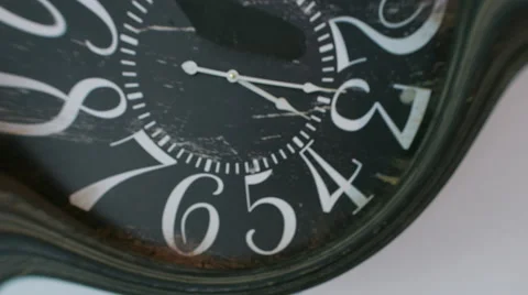 The dial blurrier arrows on the clock.  Stock Footage 59737155