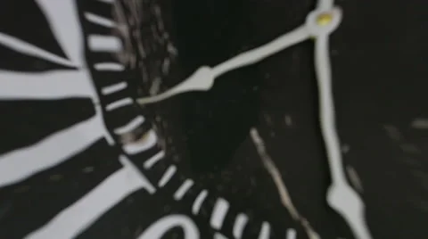 The dial blurrier arrows on the clock. Stock Footage 59737480