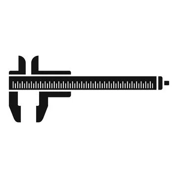 Dial caliper icon simple vector. Calliper tool Stock Illustration