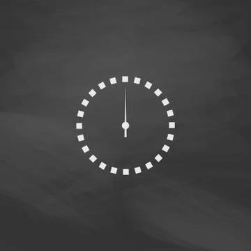 Dial clock computer symbol イラスト素材