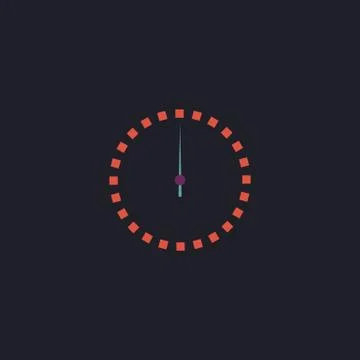 Dial clock computer symbol Stockillustratie