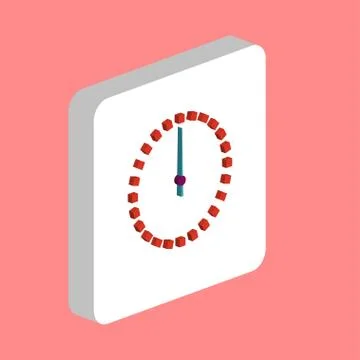 Dial Clock, Time computer symbol Stock Illustration