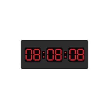 Dial digital clock icon vector illustration design Stock Illustration