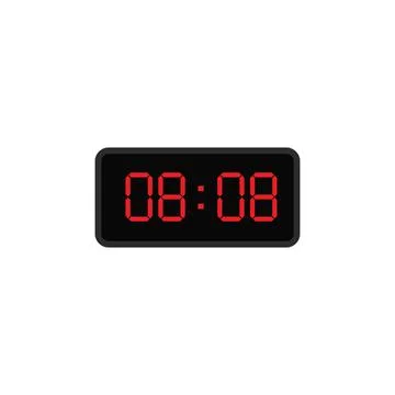 Dial digital clock icon vector illustration design Stock Illustration