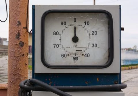 Dial of a Gasoline Pump Stock Photos