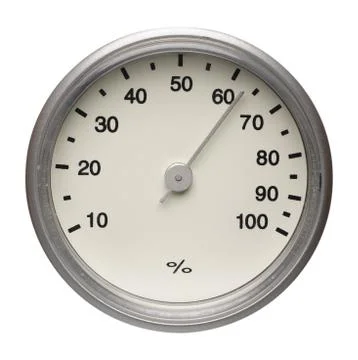 Dial of hygrometer, isolated Stock Photos
