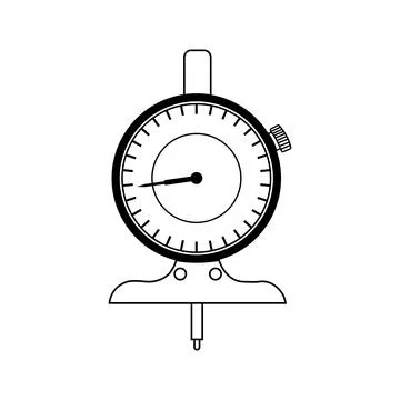 Dial indicator icon Stock Illustration