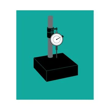 Dial indicator icon Stock Illustration