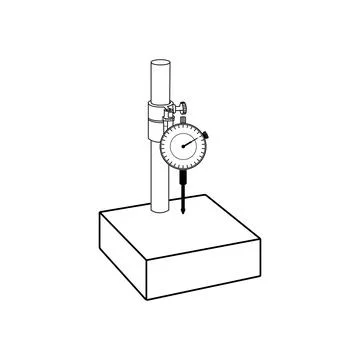 Dial indicator icon Stock Illustration