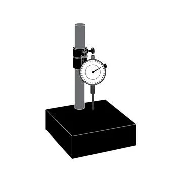 Dial indicator icon Stock Illustration