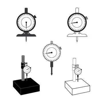 Dial indicator icon Stock Illustration