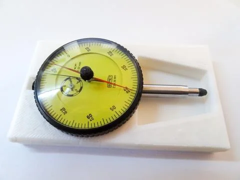 Dial indicator Somet Case, plastic drawer case from 3d printer Stock Illustration