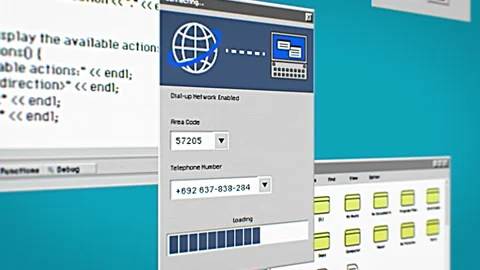Dial Up Internet Connection Stock Footage 300989866