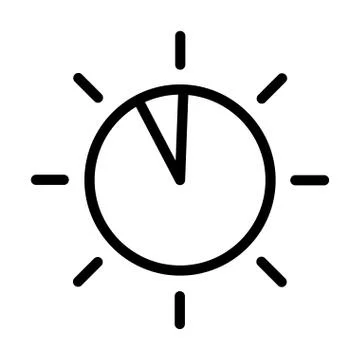 Dial knob button sound line style icon Stock Illustration