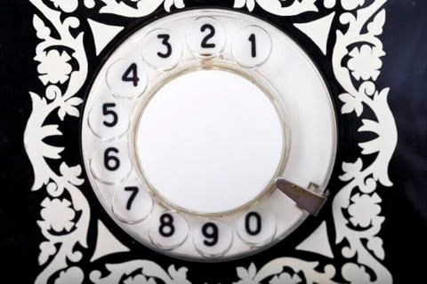 Dial old phone Stock Photos