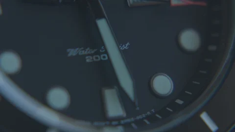 Dial of Orient Ray Raven Dive Watch Stock Footage 129057716
