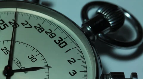Dial Stopwatch Closeup 12 Stock-Footage 58863007