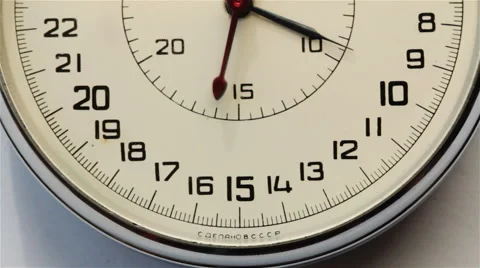 Dial Stopwatch Closeup 4 Stock Footage 58898047