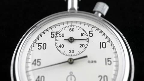 Dial Two Button Antique Stopwatch. Stock Footage 139706027