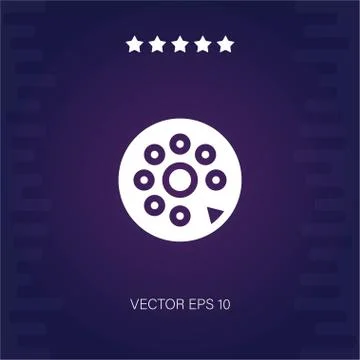 Dial vector icon Stock Illustration