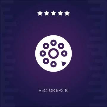 Dial vector icon Stock Illustration
