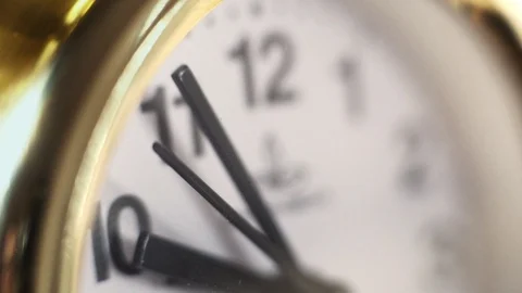 The dial of the watch macro slow motion. second hand watches Stock Footage 87659197