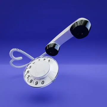 Dialer disk and handset with color of the year 2022 background Stock Illustration