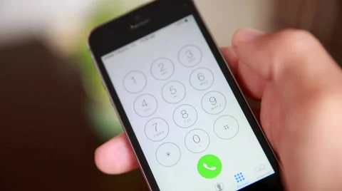 Dialing 911 Emergency Phone Call Stock Footage 55566918