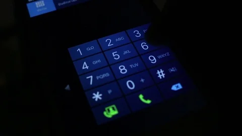 Dialing 911 Emergency Phone Call Stock Footage