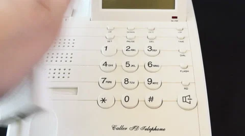 Dialing 911 an a phone 4K Stock Footage 48137273