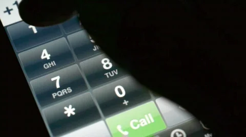 Dialing number. Stock Footage 714606