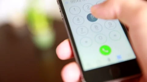 Dialing Number On Smart Phone Stock Footage 55549751