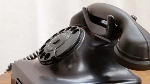 Dialing - old phone Video stock 1139500