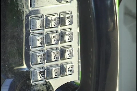 Dialing Pay Phone Stock-Footage 297393