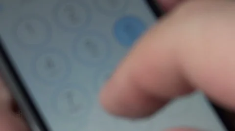 Dialing on the phone Stock Footage 43402273